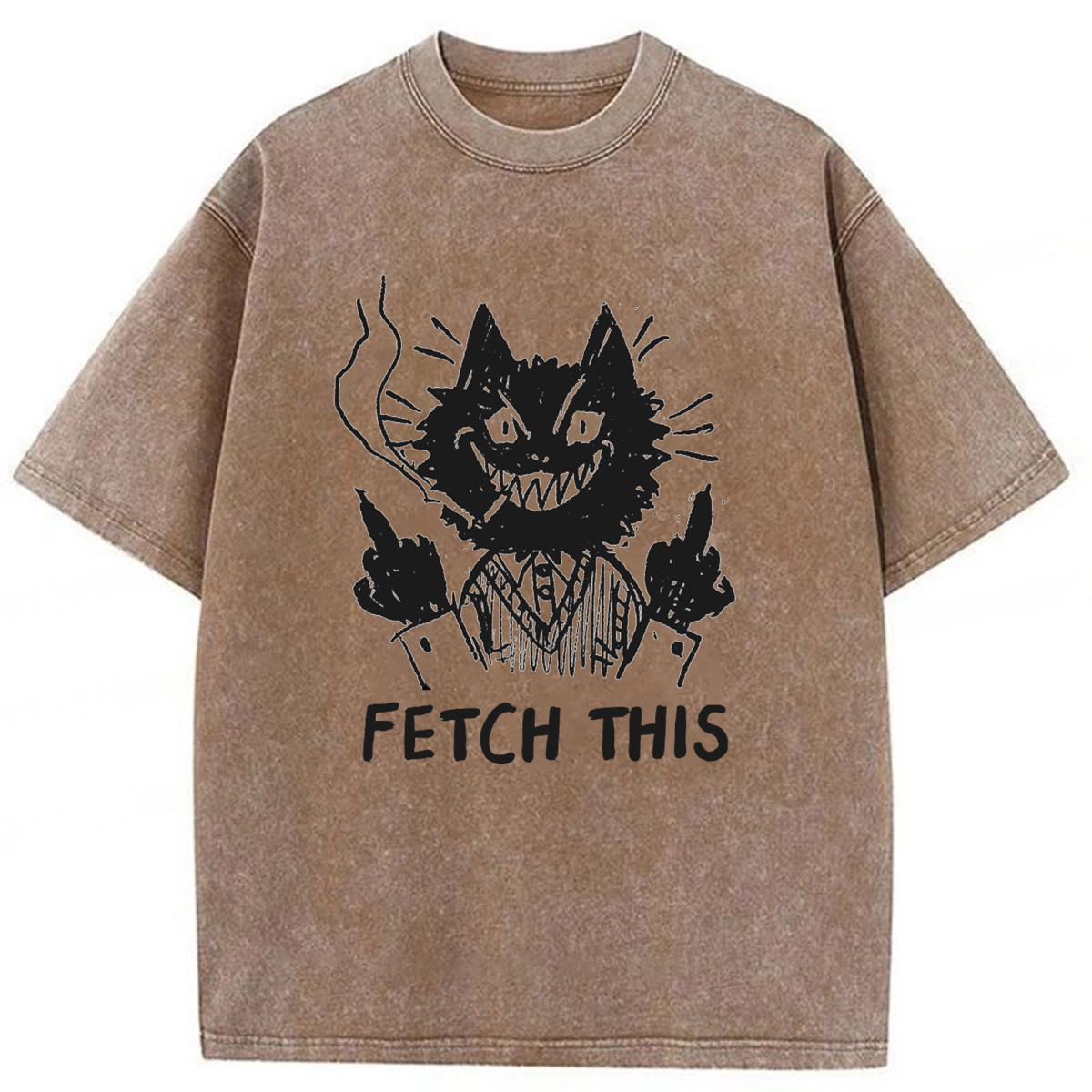 Tokyoviva Fetch This Cat Washed T-Shirt