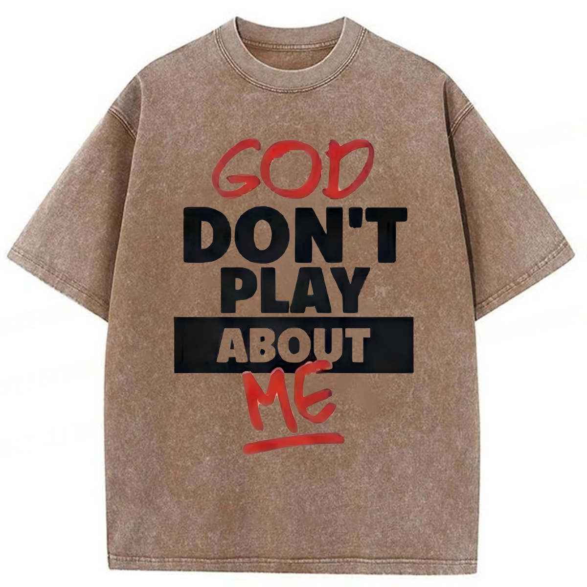 Tokyoviva God Don't Play About Me Washed T-shirt