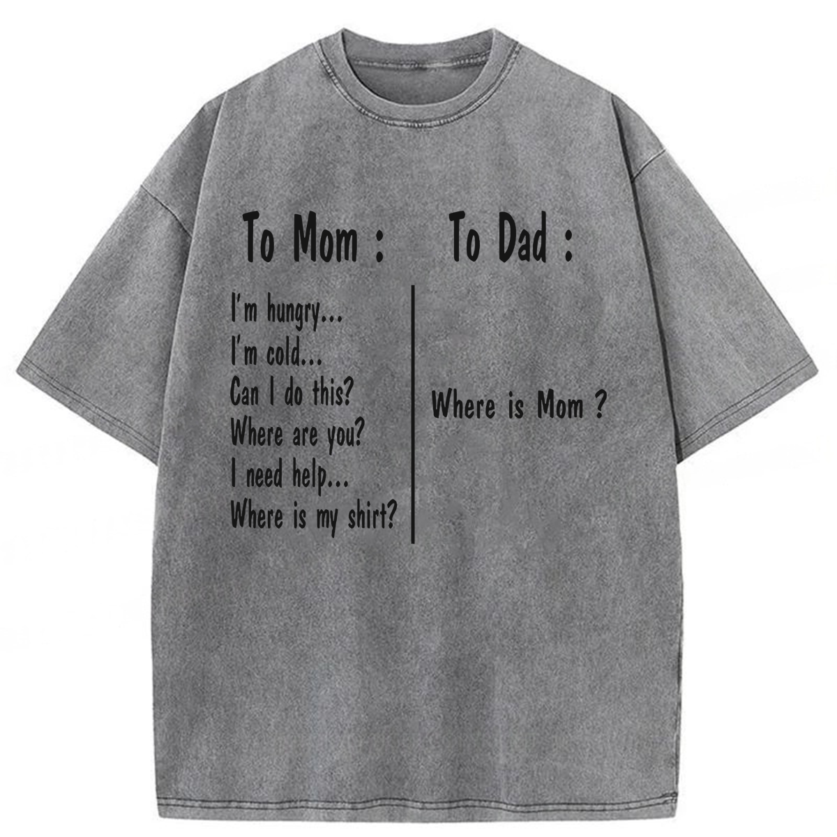 Tokyoviva Funny Family Humor Washed T-shirt