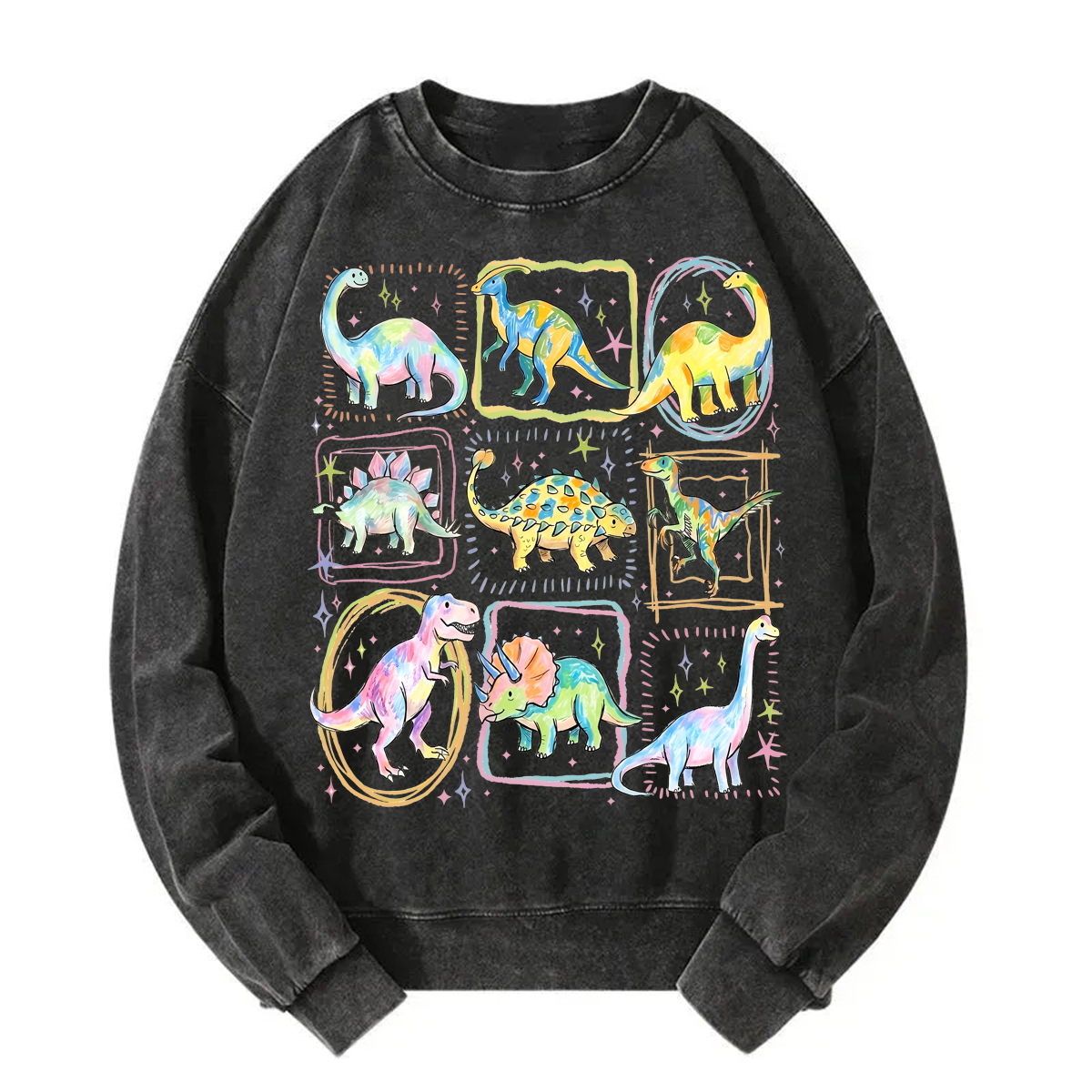 Tokyoviva Dinosaur Club Washed Sweatshirt