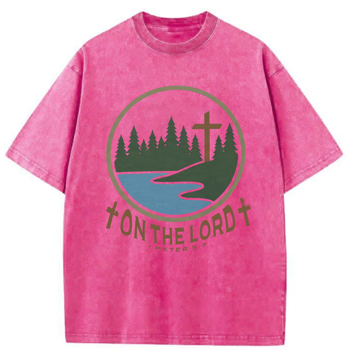 Tokyoviva Christian Camping On The Lord Washed T-shirt