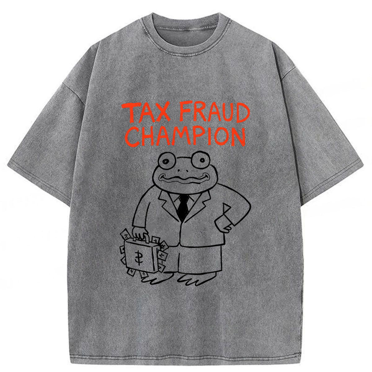 Tokyoviva Tax Fraud Frog Washed T-shirt