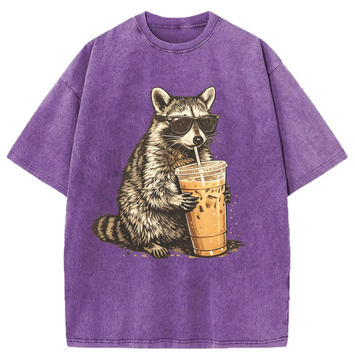 Tokyoviva Raccoon Iced Coffee Washed T-shirt