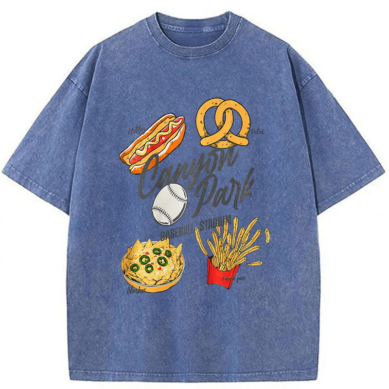 Tokyoviva Stadium Snacks Washed T-shirt