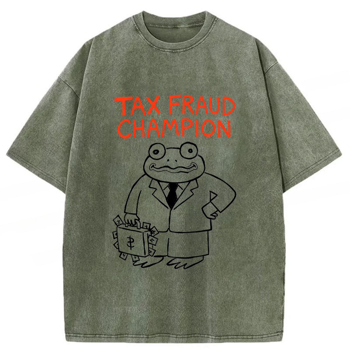 Tokyoviva Tax Fraud Frog Washed T-shirt
