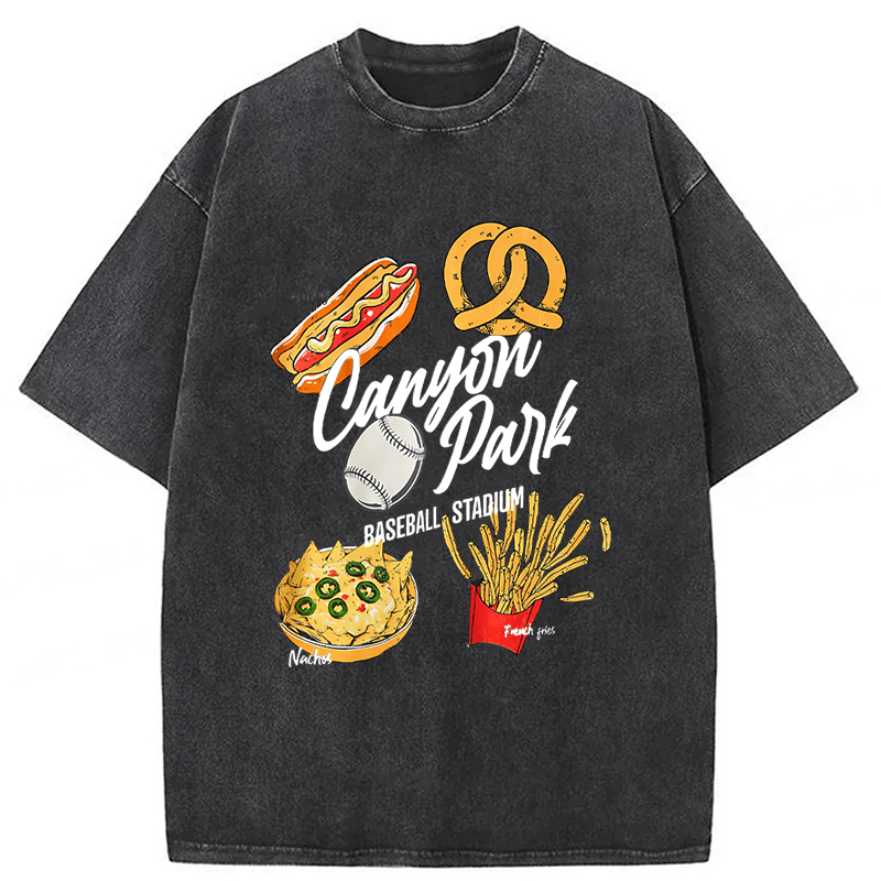 Tokyoviva Stadium Snacks Washed T-shirt