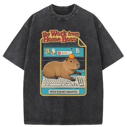 Tokyoviva Capybara Funny Washed T-shirt