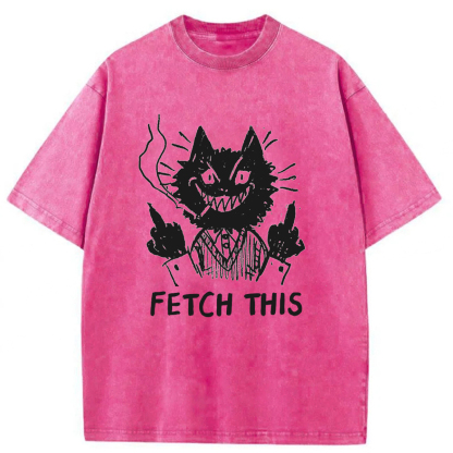 Tokyoviva Fetch This Cat Washed T-Shirt