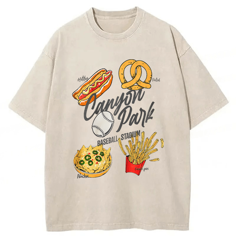 Tokyoviva Stadium Snacks Washed T-shirt