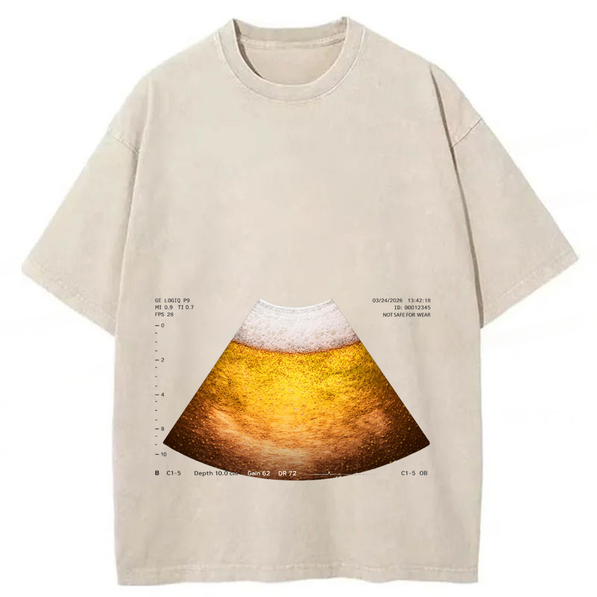 Tokyoviva Funny Healthy Beer Washed T-shirt