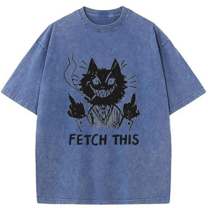Tokyoviva Fetch This Cat Washed T-Shirt