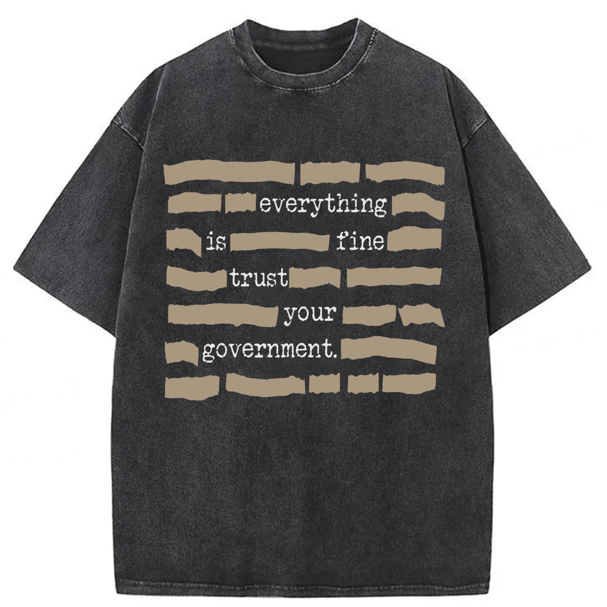 Tokyoviva Everything Is Fine Washed T-shirt