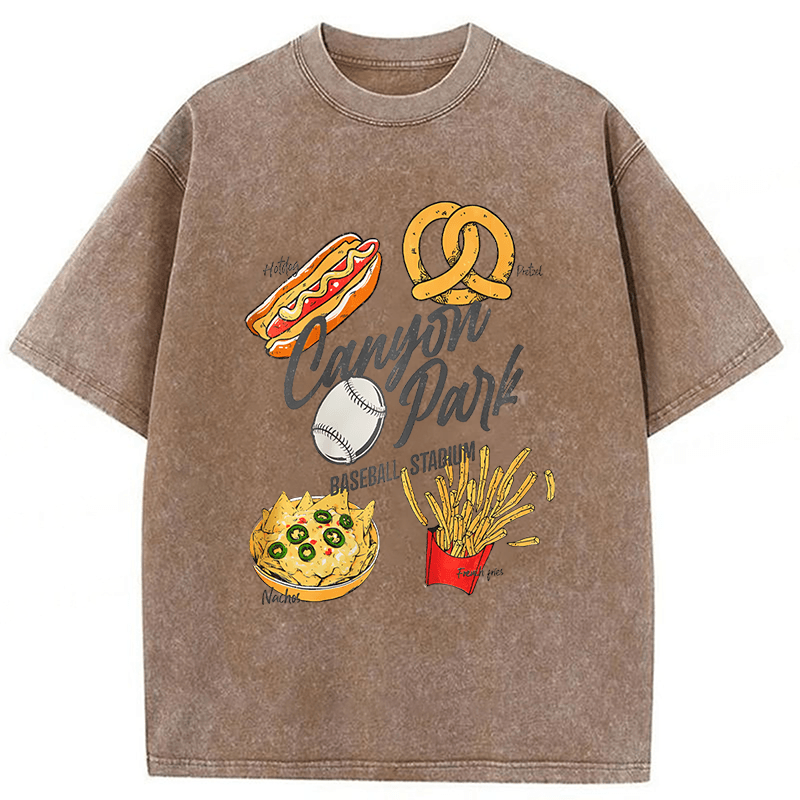 Tokyoviva Stadium Snacks Washed T-shirt