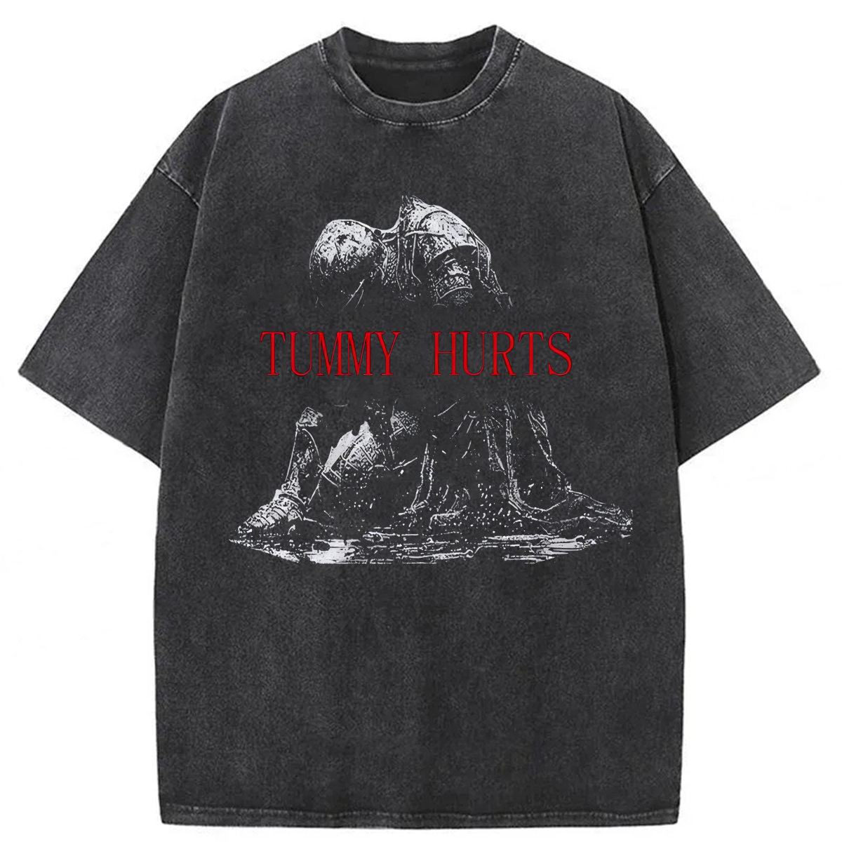 Tokyoviva Tummy Hurts Washed T-shirt