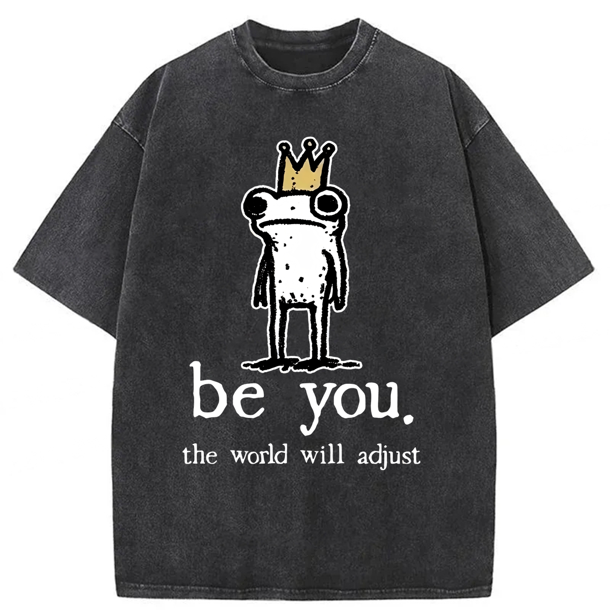 Tokyoviva Crown Frog Stays True To Self Washed T-shirt