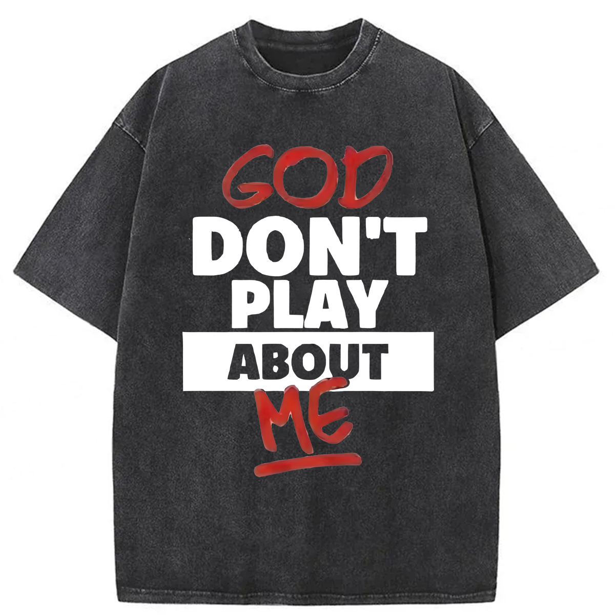 Tokyoviva God Don't Play About Me Washed T-shirt