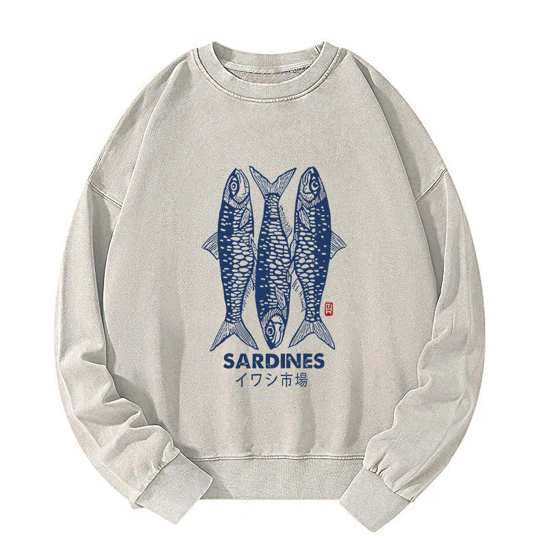 Sardines Market Washed Sweatshirt