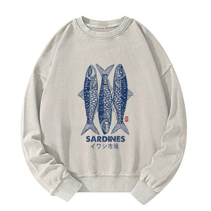 Sardines Market Washed Sweatshirt