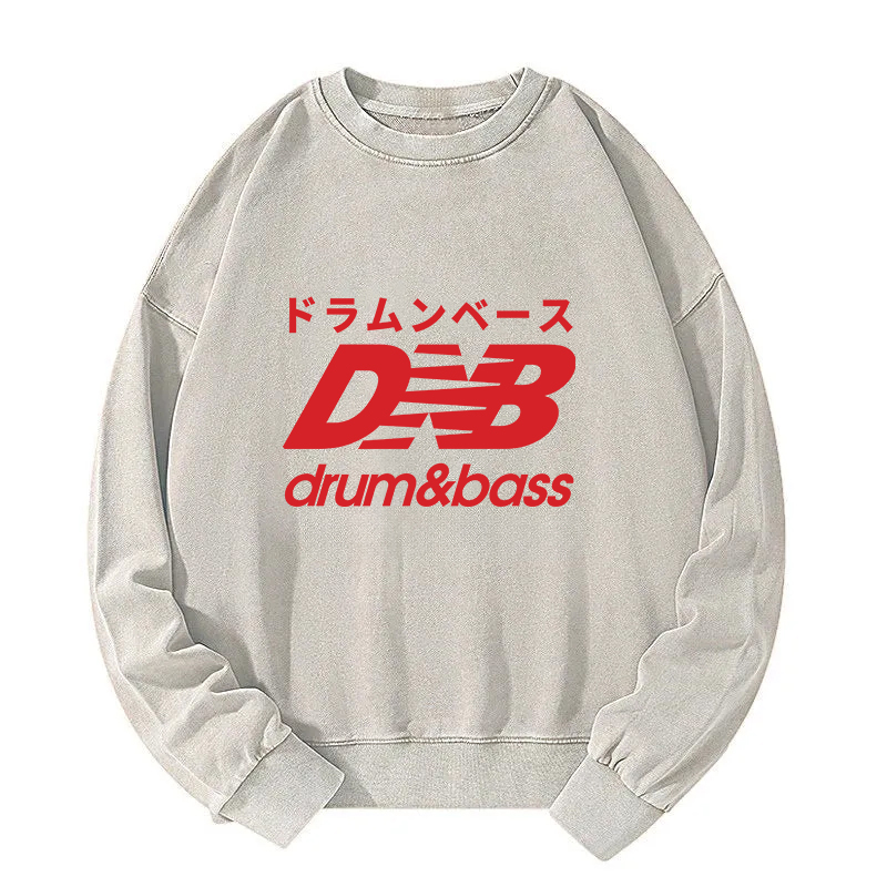 Drum And Bass Japan Washed Sweatshirt
