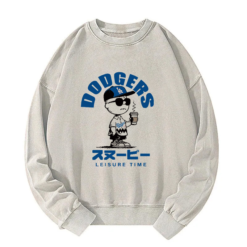 Dodger Snoopy Vintage Japanese Washed Sweatshirt