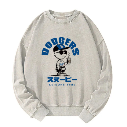 Dodger Snoopy Vintage Japanese Washed Sweatshirt
