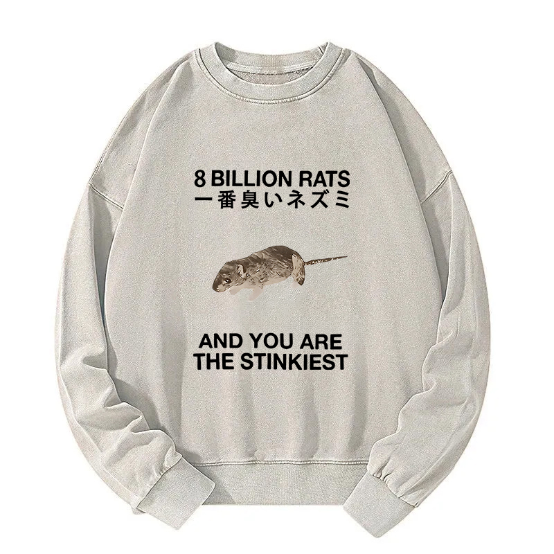 World's Stinkiest Rat Washed Sweatshirt