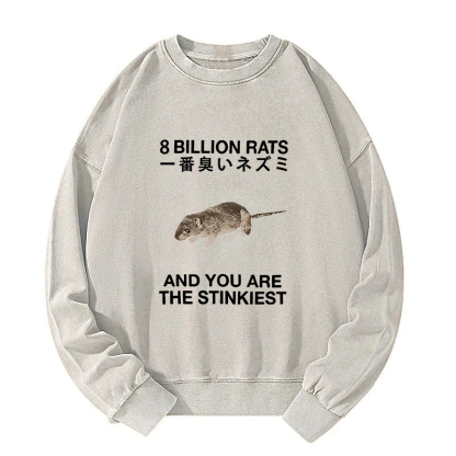 World's Stinkiest Rat Washed Sweatshirt