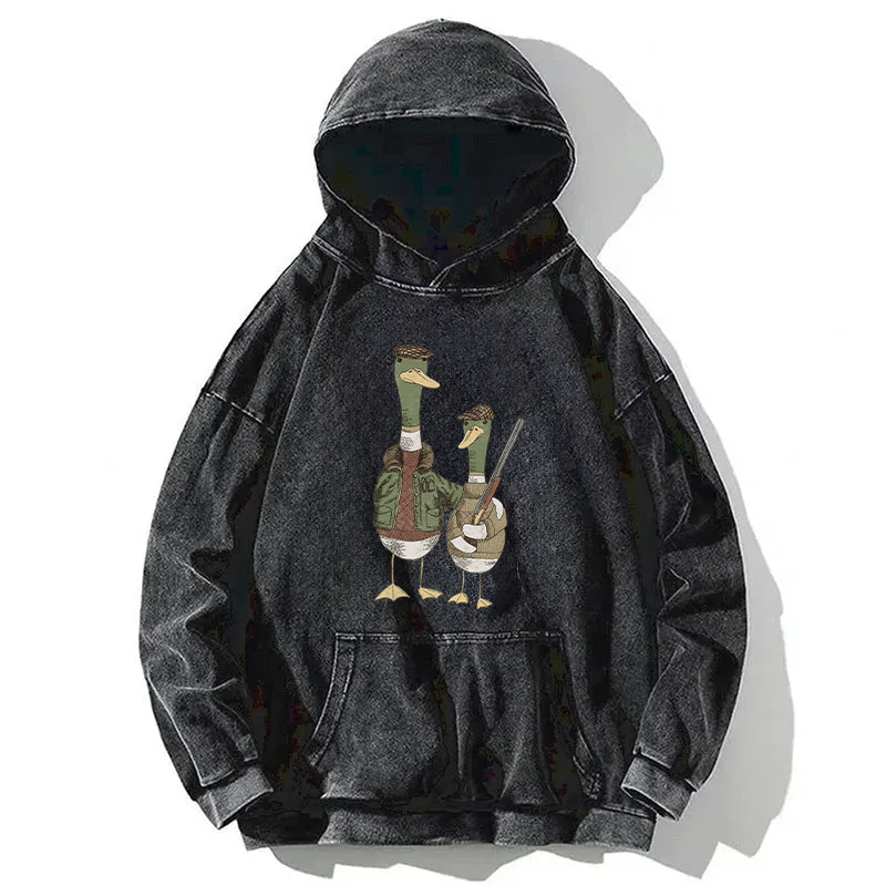 Novice Duck Hunter Washed Hoodie