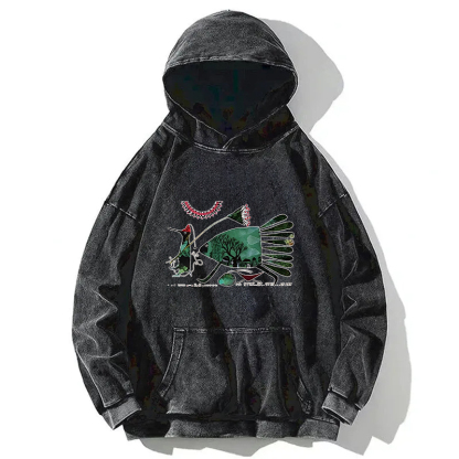 Migration Fish Washed Hoodie