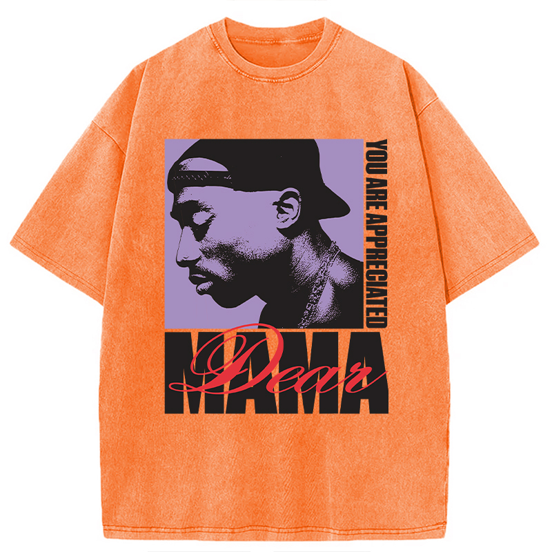Tupac Dear Mama Appreciated Washed T-Shirt