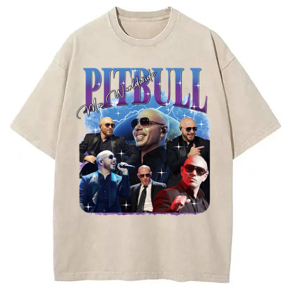 Pitbull Mr.Worlwide Retro Washed T-Shirt