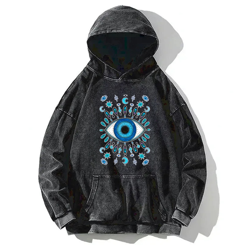 Hope's Ocean Blue Eyes Washed Hoodie