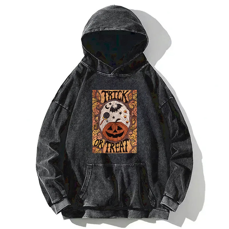 Trick Or Treat Washed Hoodie