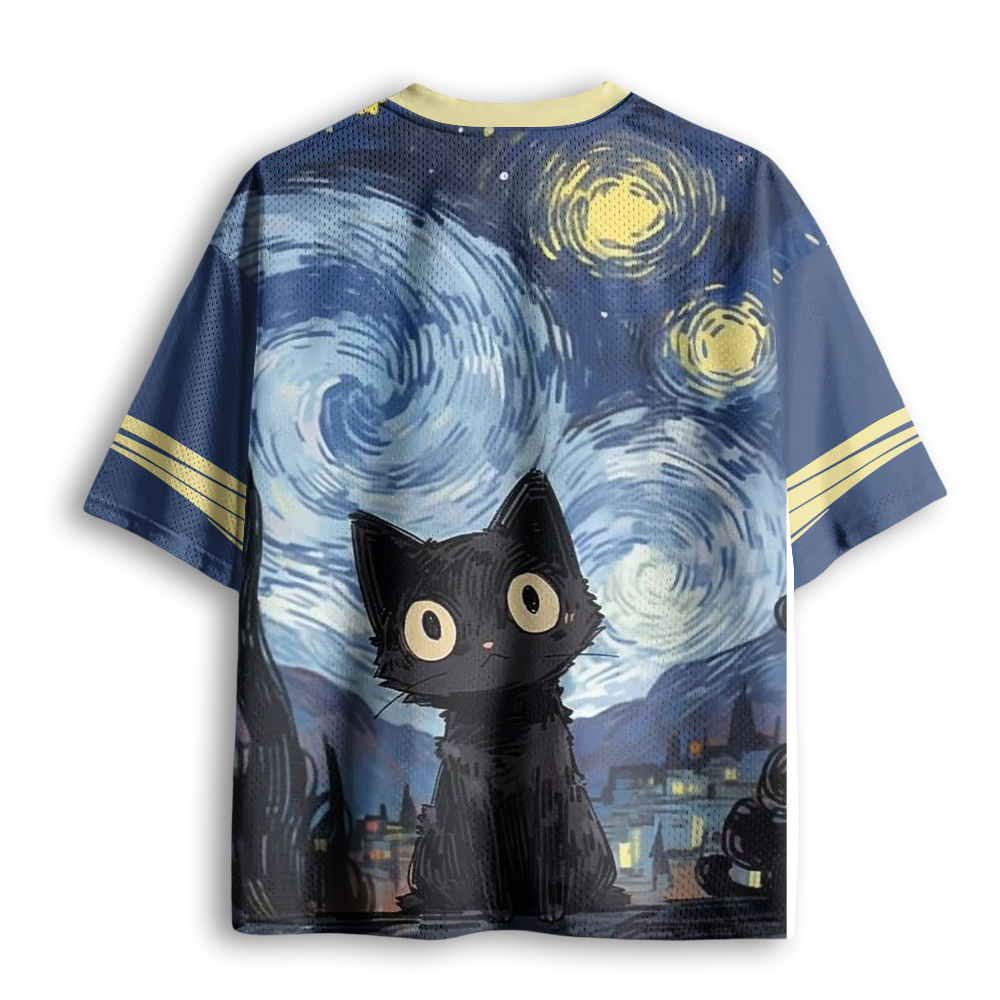 Baddiecat Star Cat Mesh Jersey