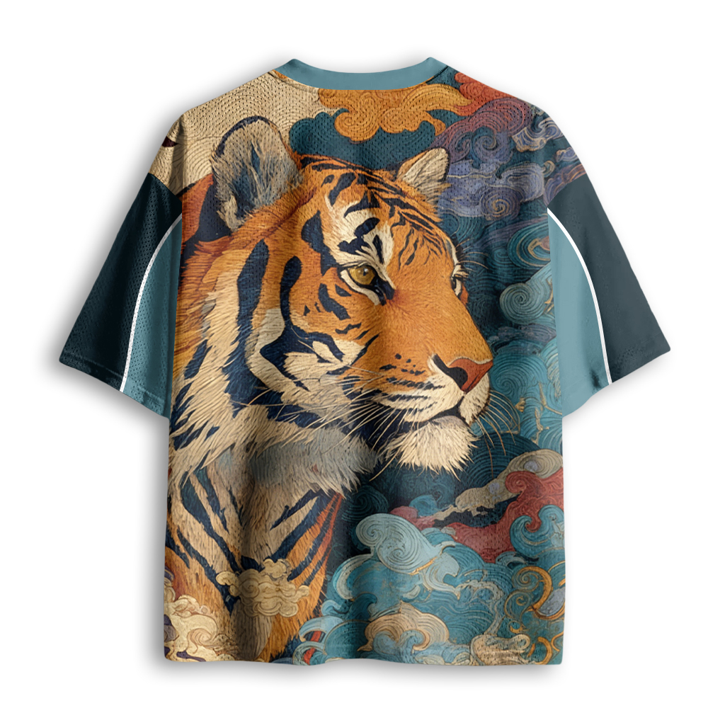 Baddiecat Painted Tiger Mesh Jersey