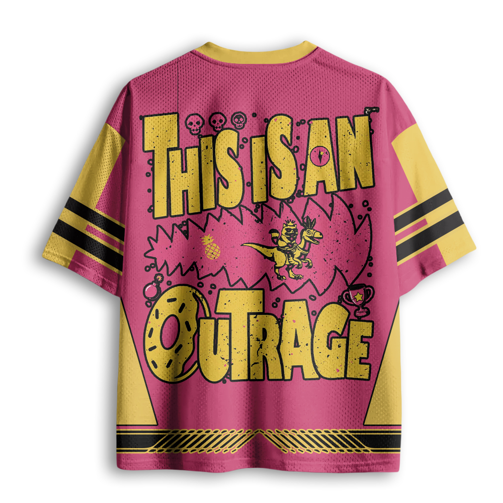 Baddiecat THIS IS AN OUTRAGE Mesh Jersey