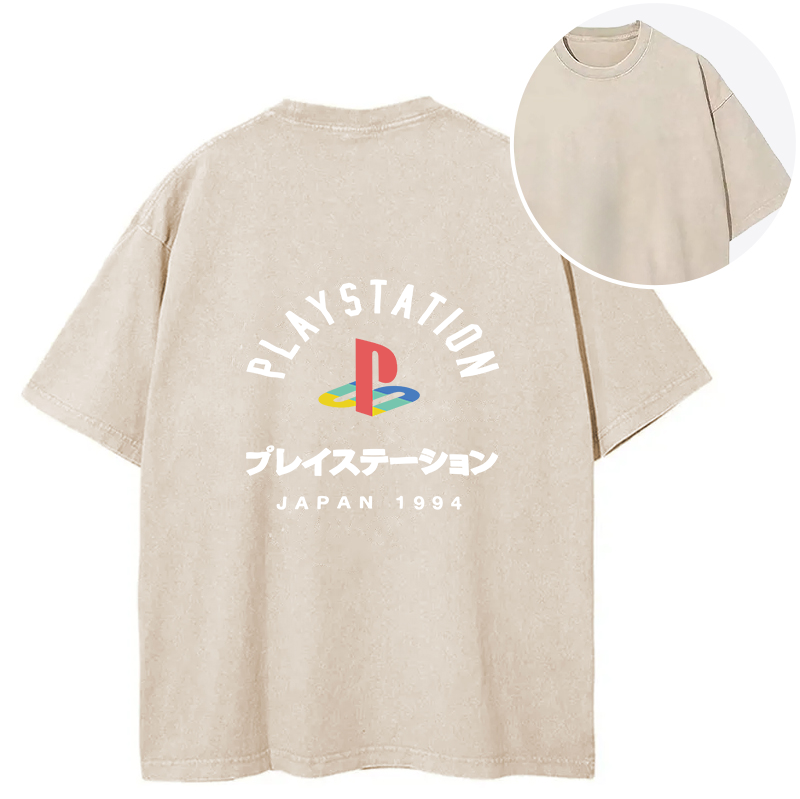 PlayStation Japan Back Washed T-Shirt