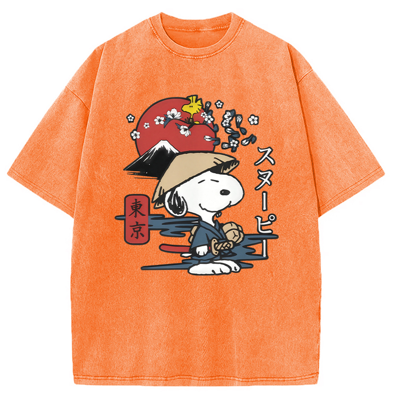 Peanuts Japanese Washed T-Shirt