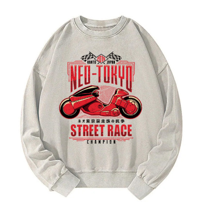 Neo Tokyo Street Race Washed Sweatshirt