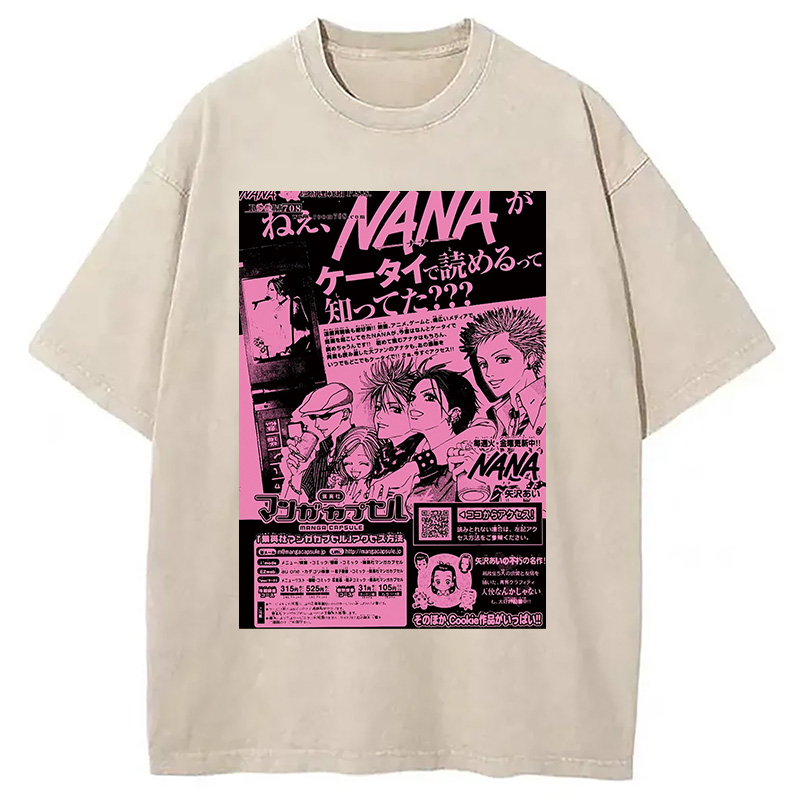 Nana Black Stone Washed T-Shirt