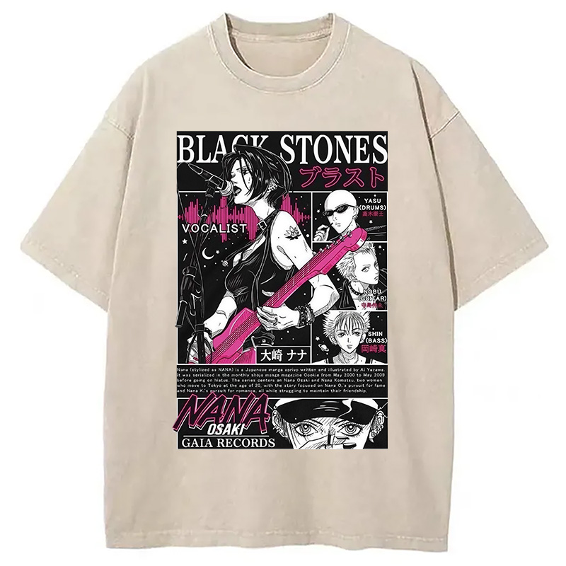 Black Stone Washed T-Shirt