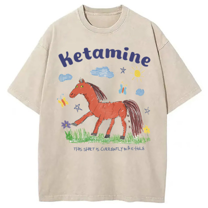 I Do Ketamine Washed T-Shirt