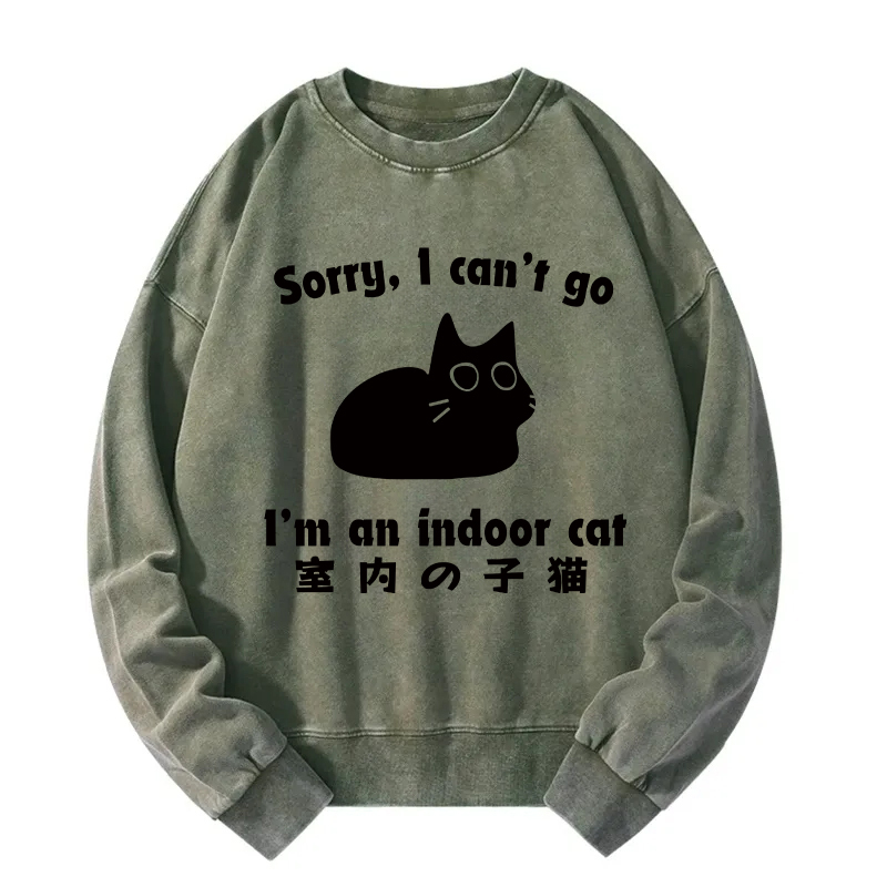 Indoor Kitten Washed Sweatshirt