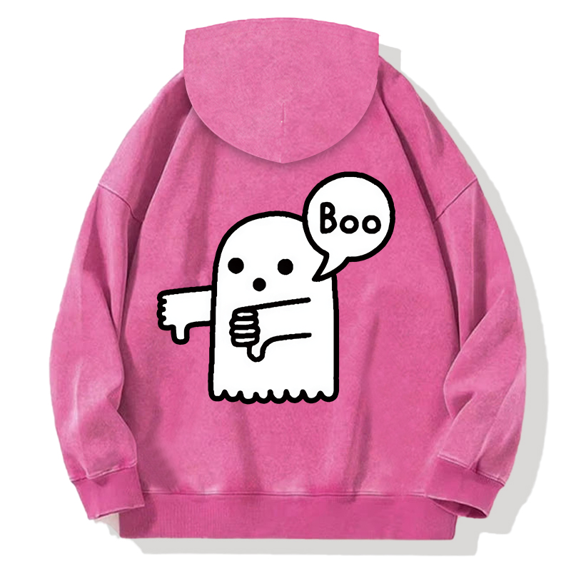Ghost of Disapproval Back Washed Hoodie