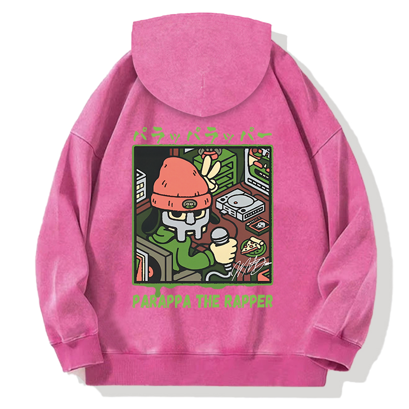 PaRappa the Rapper MF DOOM Back Washed Hoodie