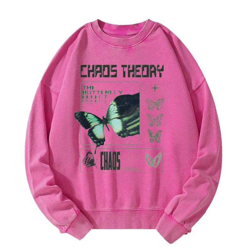 Beautiful Butterfly Chaos Washed Sweatshirt