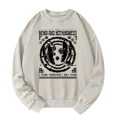 Being and Nothingness Washed Sweatshirt