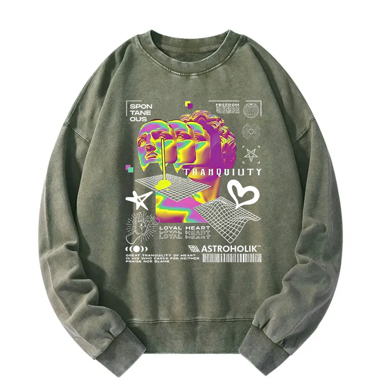 Tranquility In Chaos Washed Sweatshirt