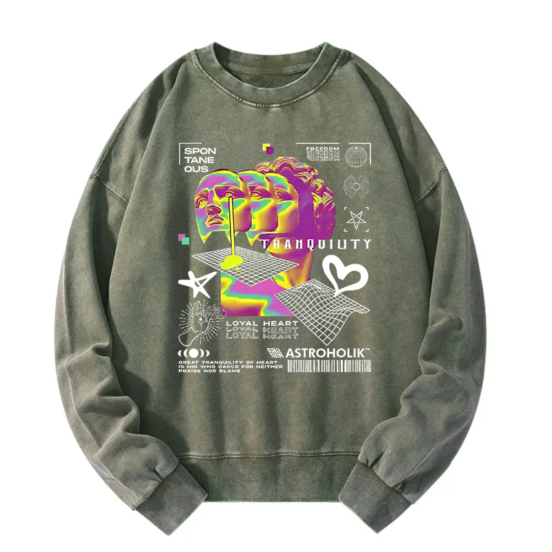 Tranquility In Chaos Washed Sweatshirt