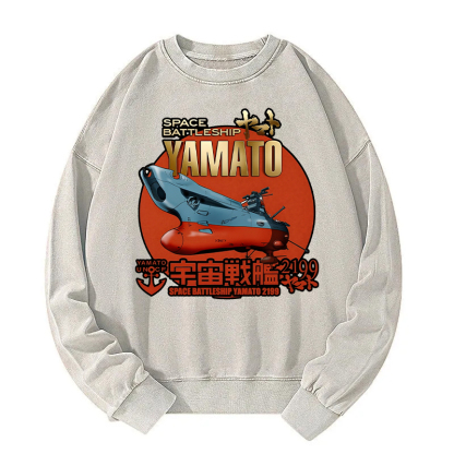 Space Battleship Yamato Washed Sweatshirt